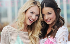 Candice Swanepoel and Miranda Kerr